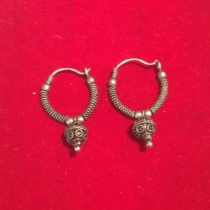 Genuine silver earrings